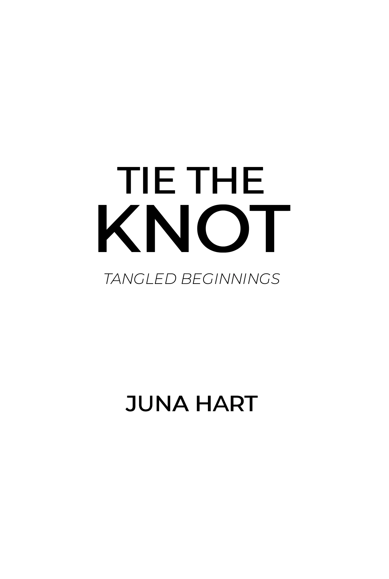 Tie the Knot, Title page